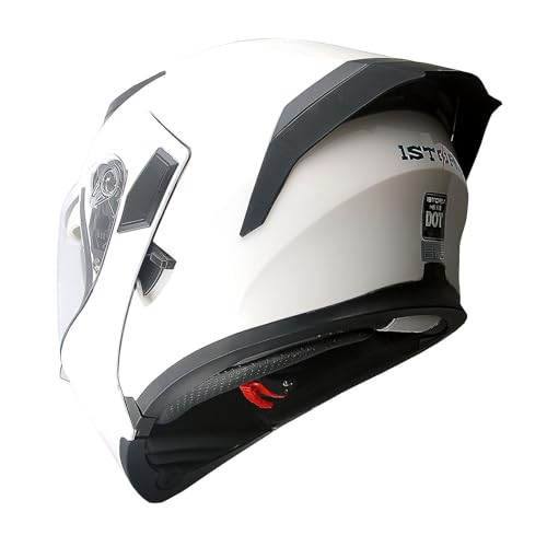 1Storm Motorcycle Modular Full Face Helmet Flip up Dual Visor Sun Shield: HB89