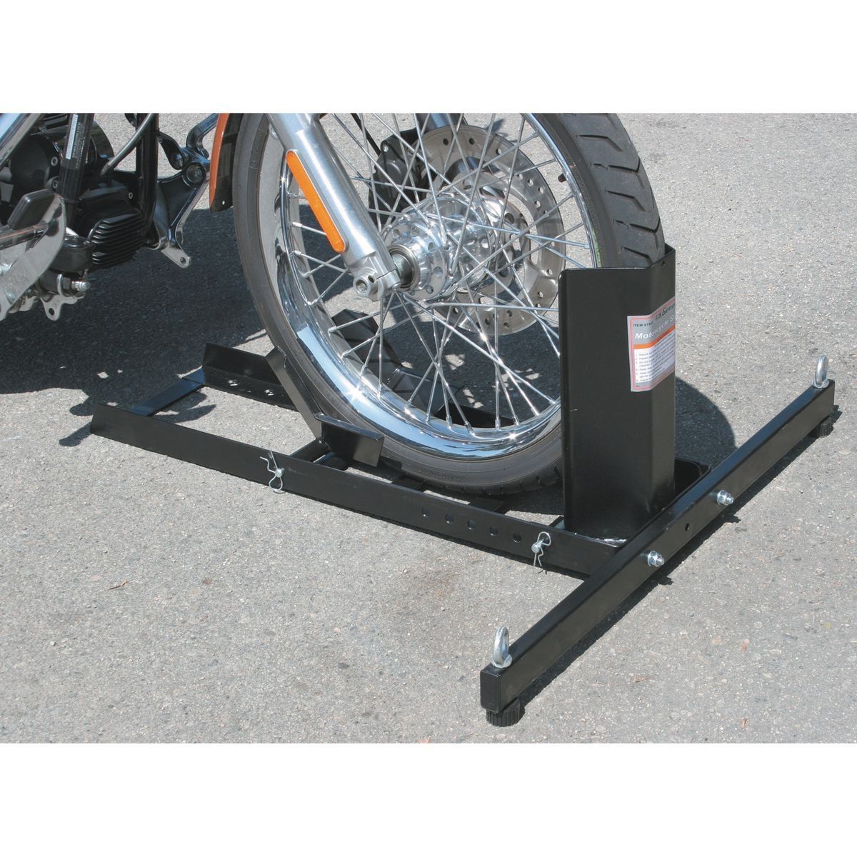 PITTSBURGH 1800 lb. Capacity Motorcycle Stand/Wheel Chock