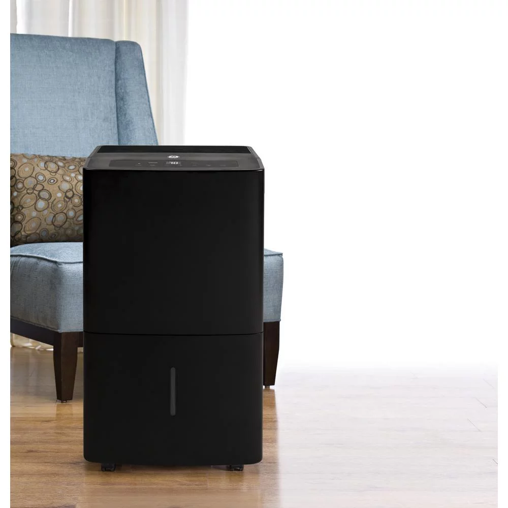 Restored General Electric GE ADEL70LW High-Tech 70 pt High-Quality Home Dehumidifier, Black (Refurbished)