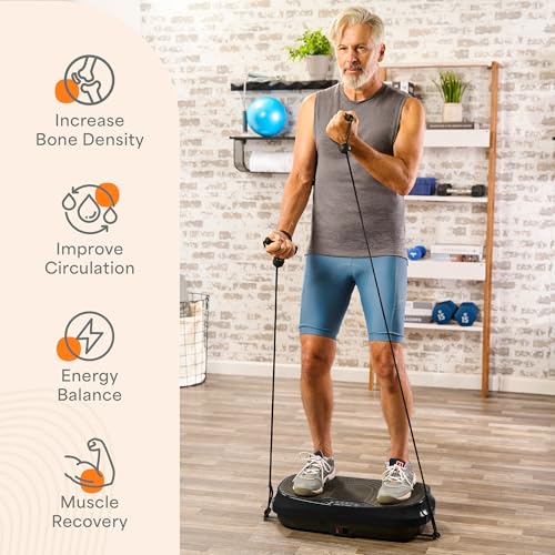 LifePro Waver Mini Vibration Plate Exercise Machine – Portable Full Body Vibration Platform for Home & Travel Workouts, Weight Loss