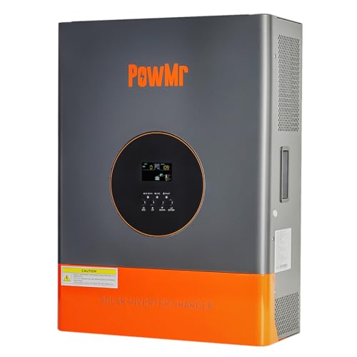 3000W Solar Inverter Pure Sine Wave, Peak 9000W, Low-Frequency Inverter Charger 24V to 110V Built-in 60A MPPT Controller