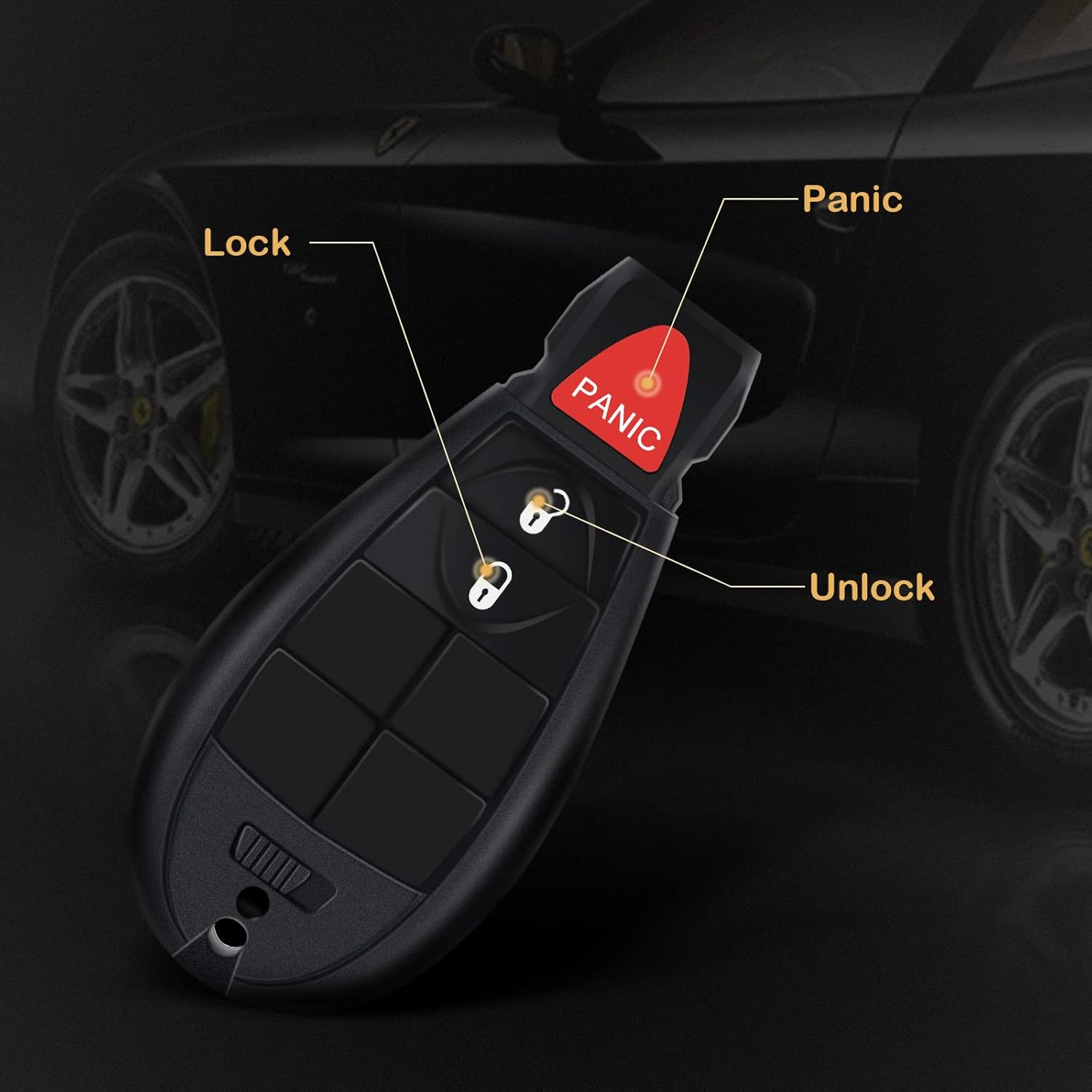 Key Fob Keyless Entry Remote for Town & Country for Charger Durango Grand Caravan Journey Ram 1500 for Grand Cherokee for Challenger Ram 2500 3500