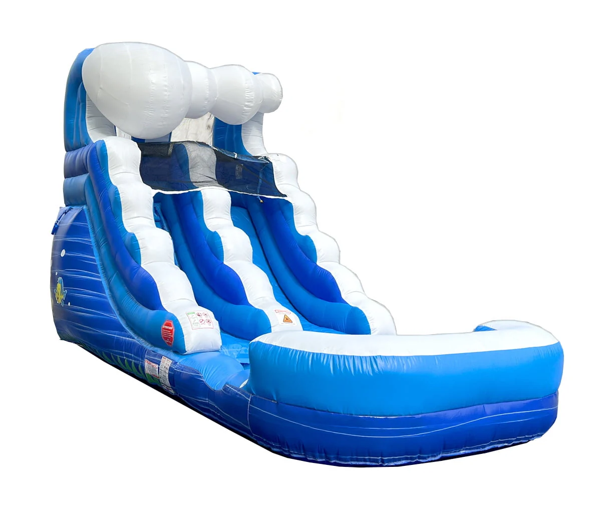 Pogo Bounce House Crossover Kids Inflatable Water Slide, Pink Unicorn with Blower, 12 ft
