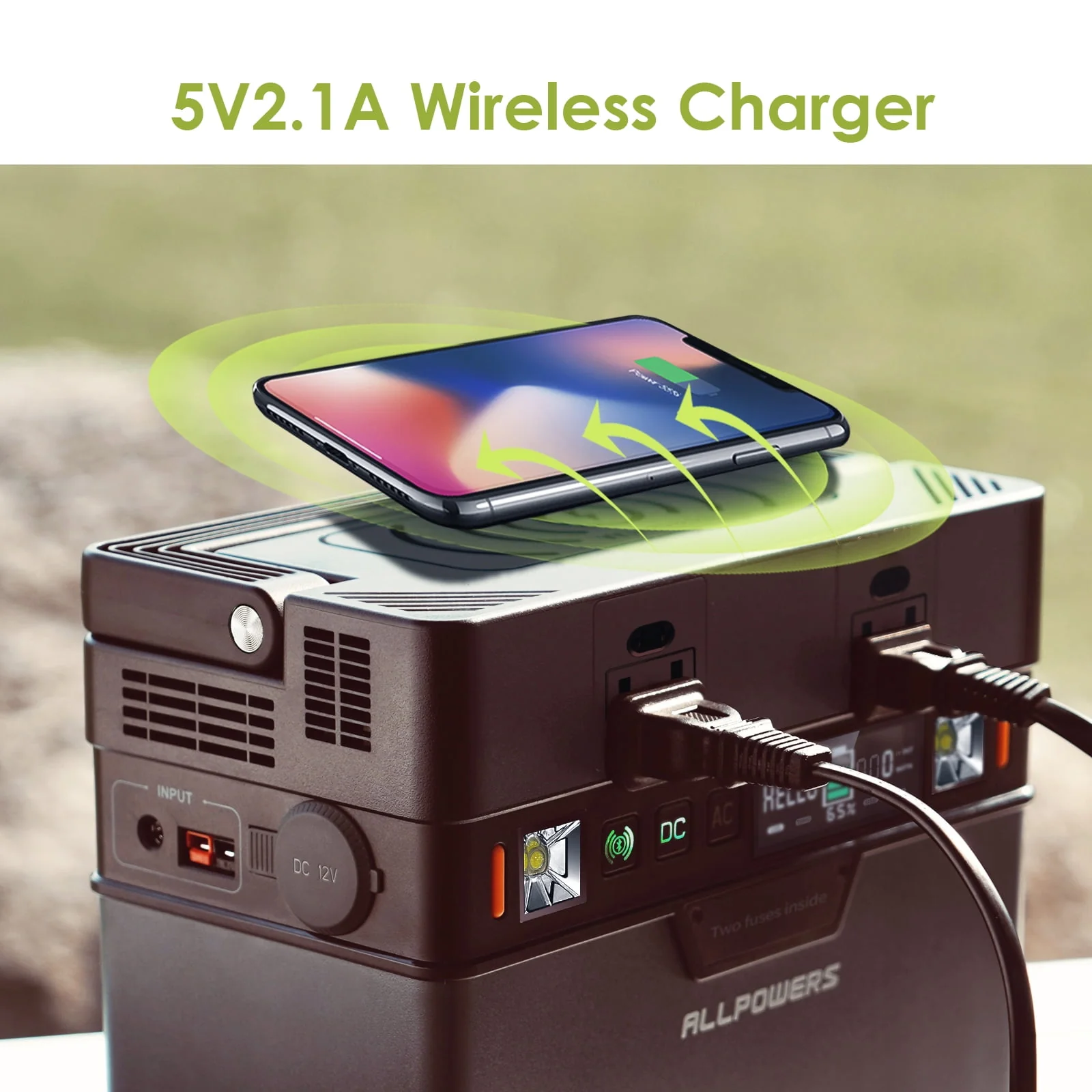 ALLPOWERS 288Wh 300W Portable Power Station with 100W Foldable Solar Panel, S300 Solar Generator Kit