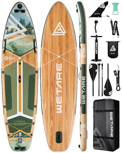 11'6"x35" Inflatable Paddle Board, 450lbs Extra Wide Stand Up Sup Board for Adults
