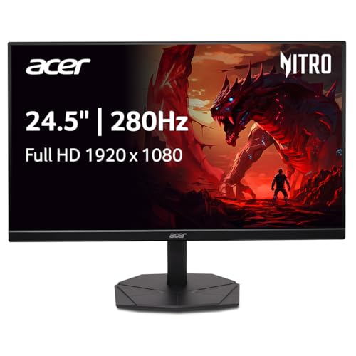 Acer Nitro KG241Y Sbiip 23.8” Full HD (1920 x 1080) VA Gaming Monitor | AMD FreeSync Premium Technology | 165Hz Refresh Rate | 1ms (VRB) | ZeroFrame