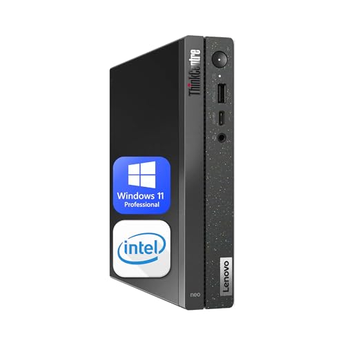 Lenovo ThinkCentre Neo 50q Gen 4 Thin Client Desktop, Intel 12th Gen 5-Core Processor, 16GB RAM, 512GB SSD, HDMI, Wired keyboard and mouse