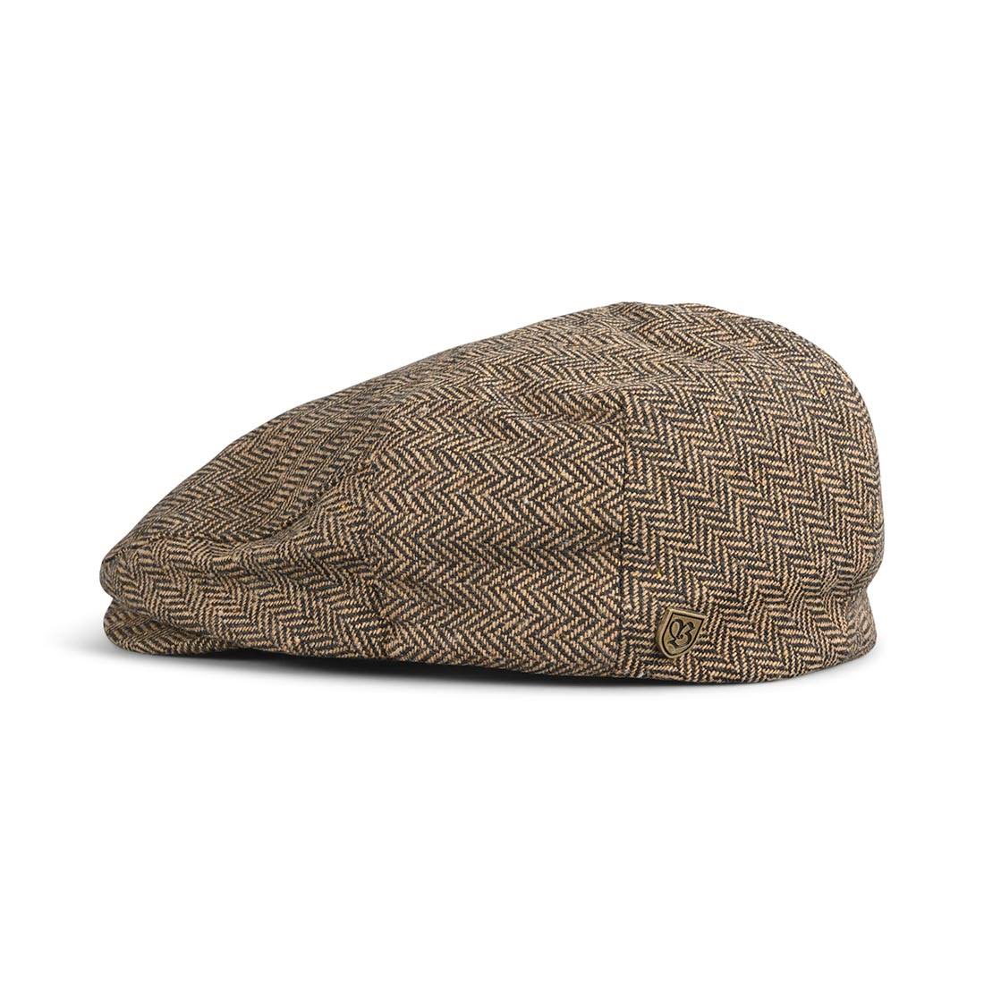 Brixton Hooligan Snap Flat Cap – Brown / Khaki