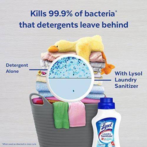 Lysol Laundry Sanitizer Liquid Crisp Linen 90 oz 4/Carton