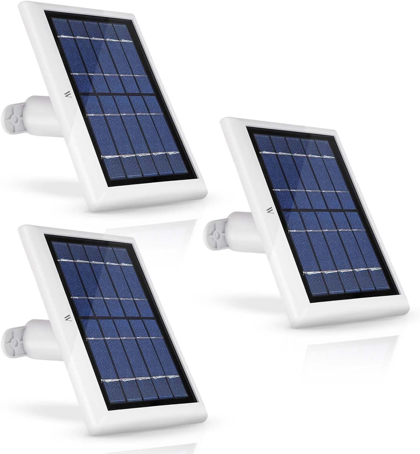 Wasserstein Solar Panel with Internal Battery Compatible with Blink Outdoor & Blink XT2/XT Camera (3-Pack, White) - Camera Not Included