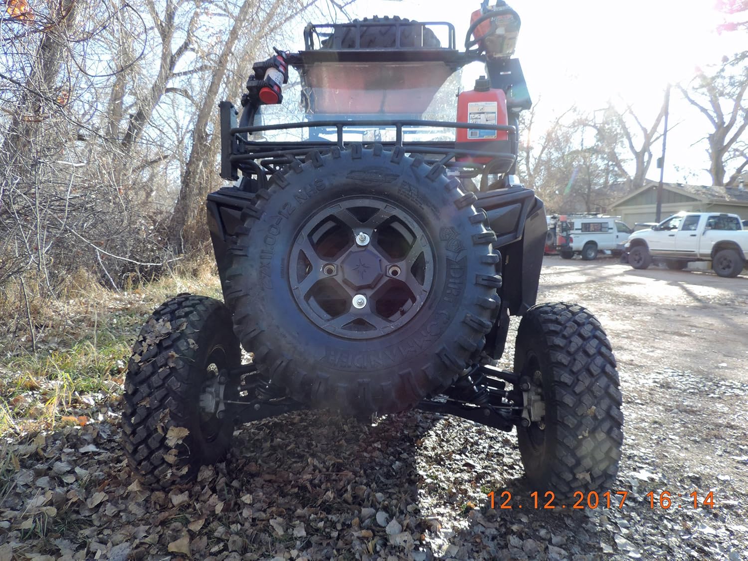 Quick Adjust UTV/ATV Receiver Hitch Spare Tire Carrier (Length 19)
