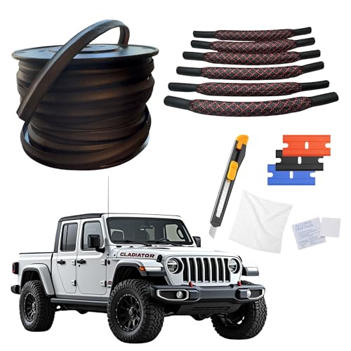 Body Side Gasket Seals, Custom Fit Jeep Gladiator JT 4-Door, Water Resistant, Easy Installation