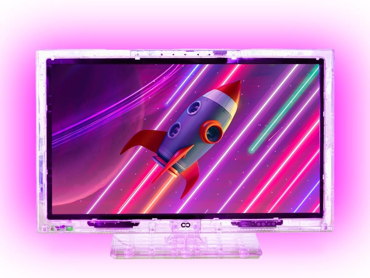 22-Inch Neon LED TV by Continu.us | Color-Changing, Non-Smart HD Retro Television