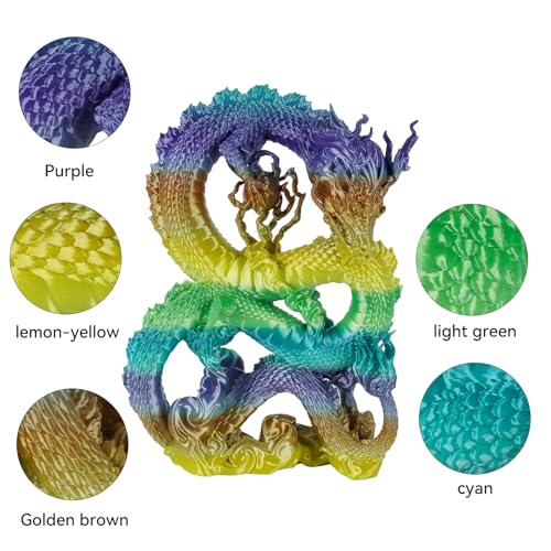 Kingroon Silk PLA Bundle 3D Printer Filament, Dimensional Accuracy +/- 0.03 mm, 10 kg Spool(22lbs)