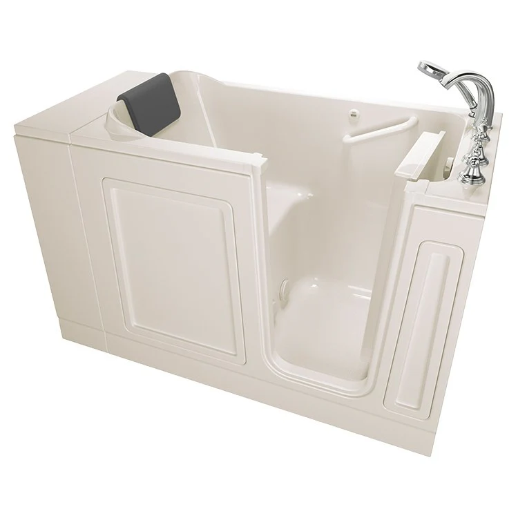 2848 Series 28"W x 48"L Acrylic Walk-In Soaking Bathtub with Right-Hand Drain/Faucet