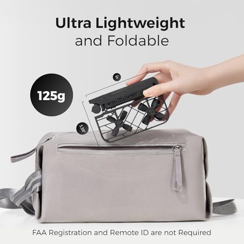 X1 Drone with Camera, Self-Flying Camera Drone with Follow Me Mode, Foldable Mini Drone with HDR Video Capture, Palm Takeoff
