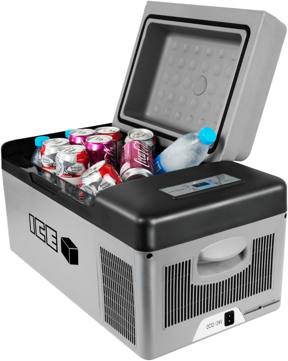 Icecube Mini Series 12V Portable Electric Refrigerator, Fridge Freezer, AC/DC 2-Way, Iceless Operation, Compatible All Vehicle Types, RV, Camping