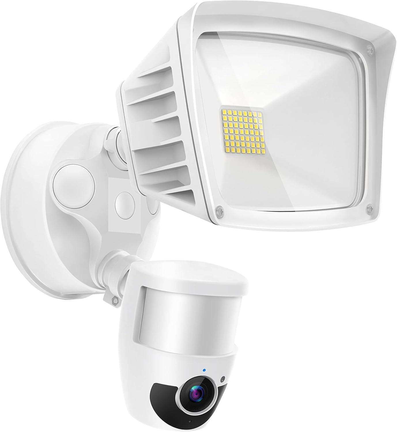 JJC Security Floodlight Camera Outdoor, 1080P Motion Sensor Outdoor Lights with Camera(4 Working Modes), 2800 Lumen Brightness, IP65 Weatherproof