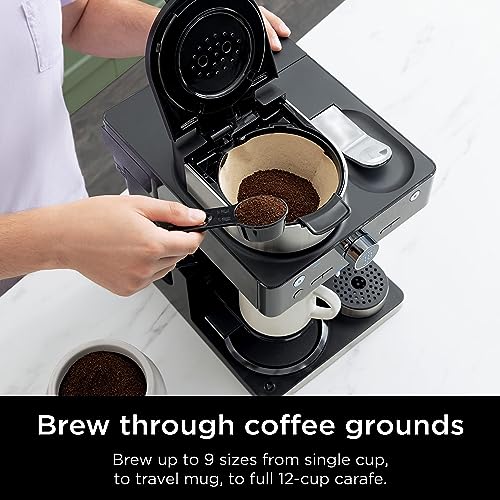 Ninja Espresso & Coffee Maker & Barista System, 3 Espresso Brew Styles, Single-Serve Coffee & Nespresso Capsule Compatible, Built-in Frother