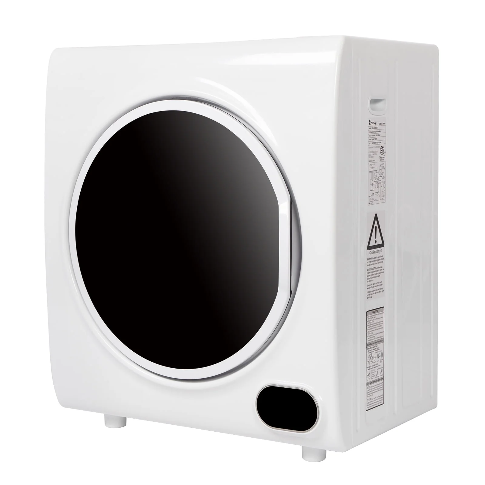 Winado 2.6 cu.ft Electric Portable Compact Laundry Clothes Dryer, White