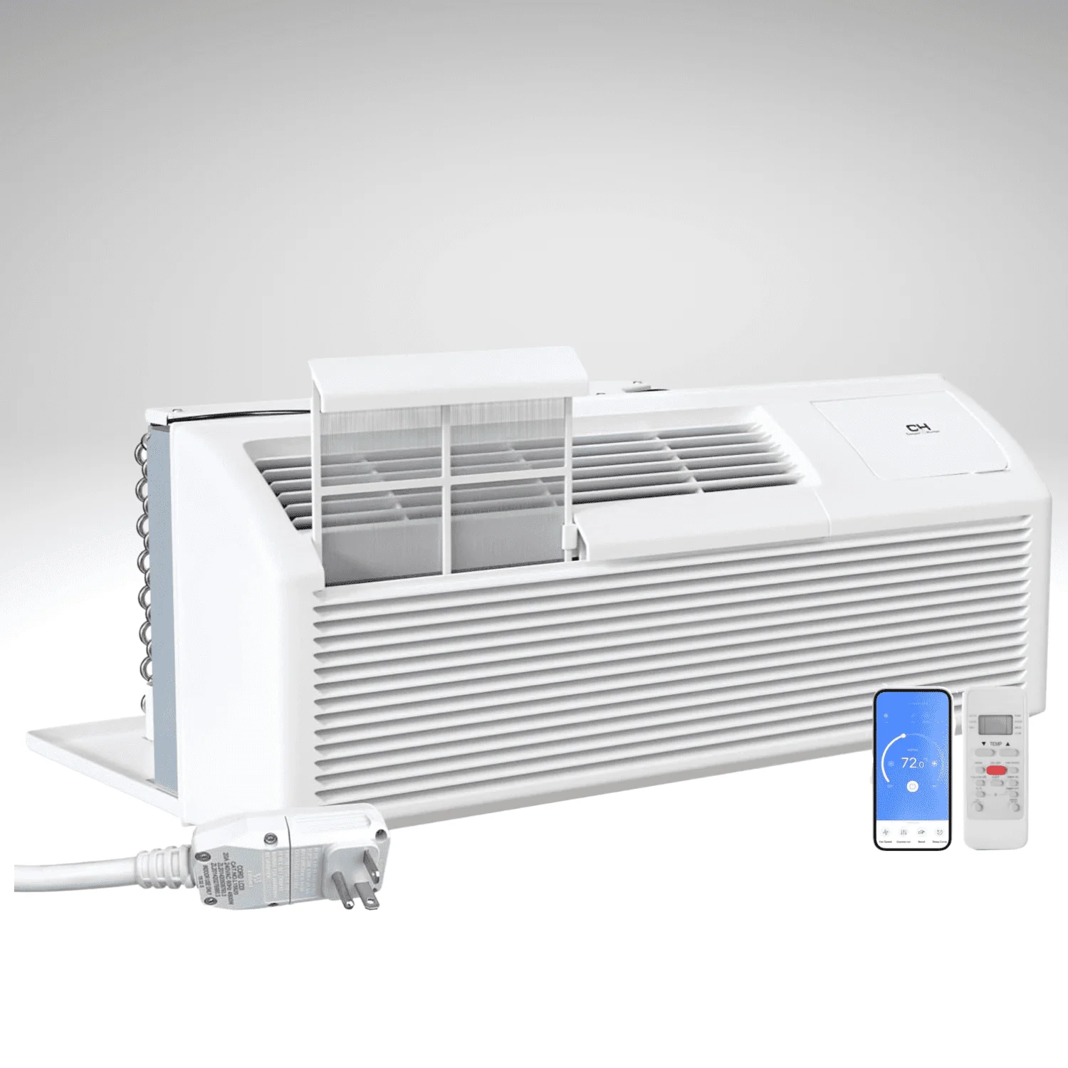 Cooper & Hunter 15000 BTU 230V Smart PTAC Packaged Terminal Air Conditioner Heater Cover 800 Sq Ft WiFi