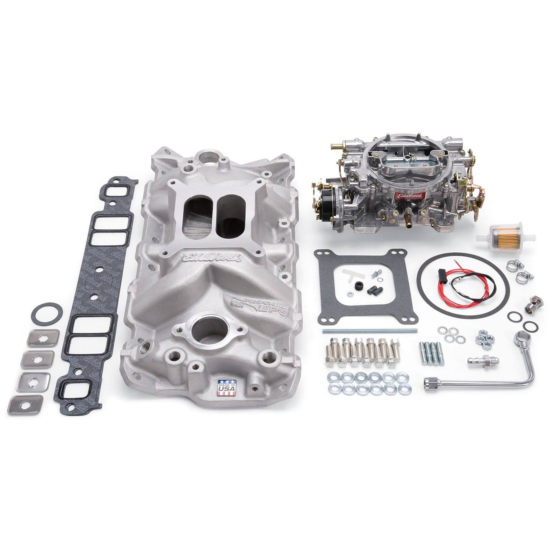 Edelbrock 2021 Single-Quad Manifold and Carb Kit