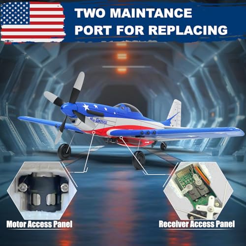 LEAMBE Remote Control Aircraft Plane, RC Plane with 3 Modes for Easy U-Turns and Control for Adults & Kids