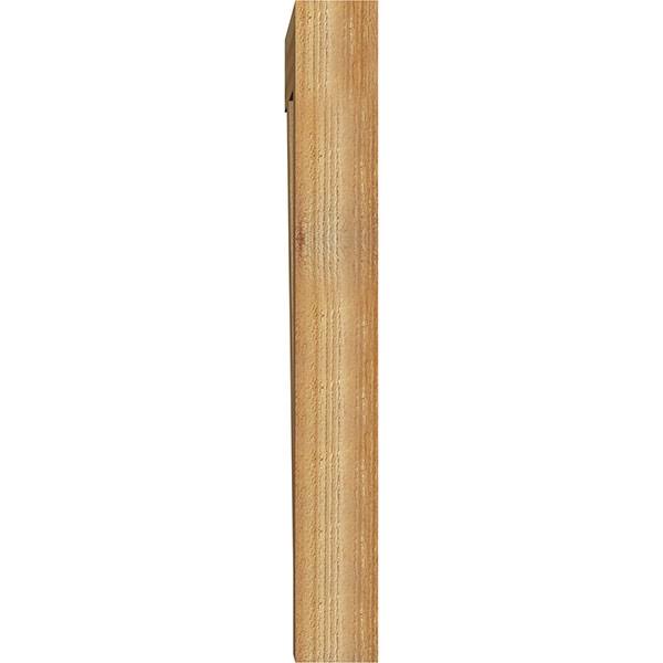 Ekena Millwork BKT04X20X32TRA05RWR 4x22W x 20x22D x 32x22H Traditional Block Rough Sawn BRACKET, Western Red Cedar