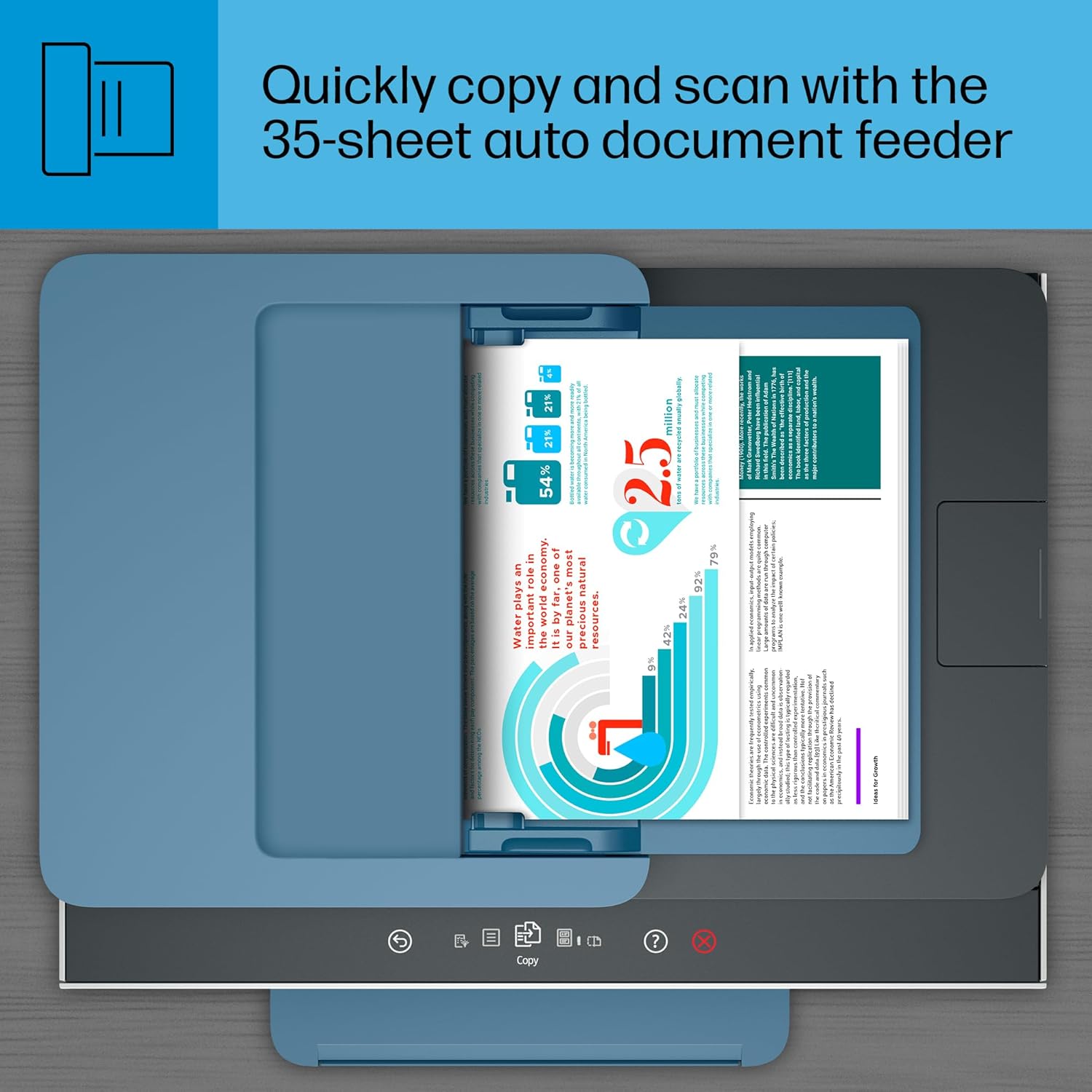 HP Smart Tank 7602 Wireless All-in-One Ink Tank Printer with 2 years of ink included,Print, scan, copy, fax, Best-for-home