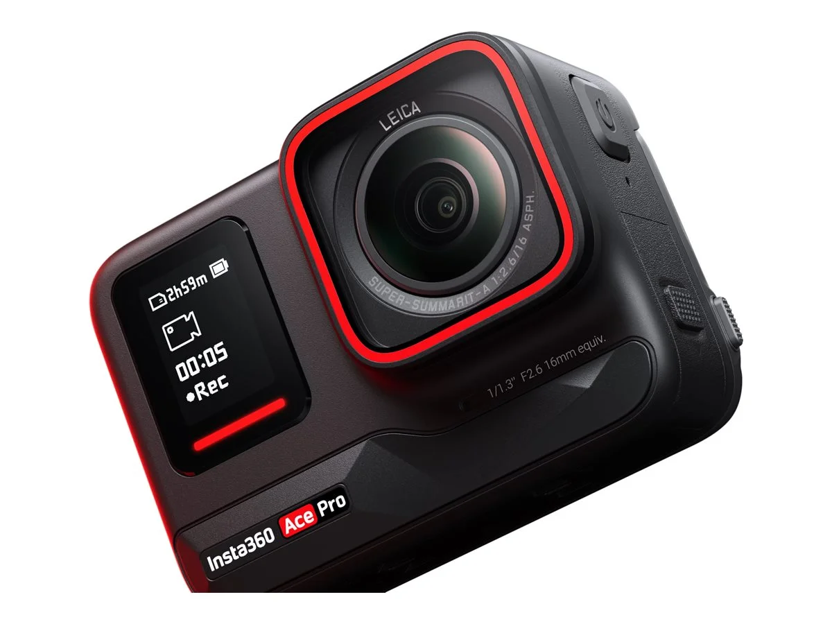 Insta360 Ace Pro - Action camera - 8K / 24 fps - Leica - Wi-Fi, Bluetooth - underwater up to 30ft - black