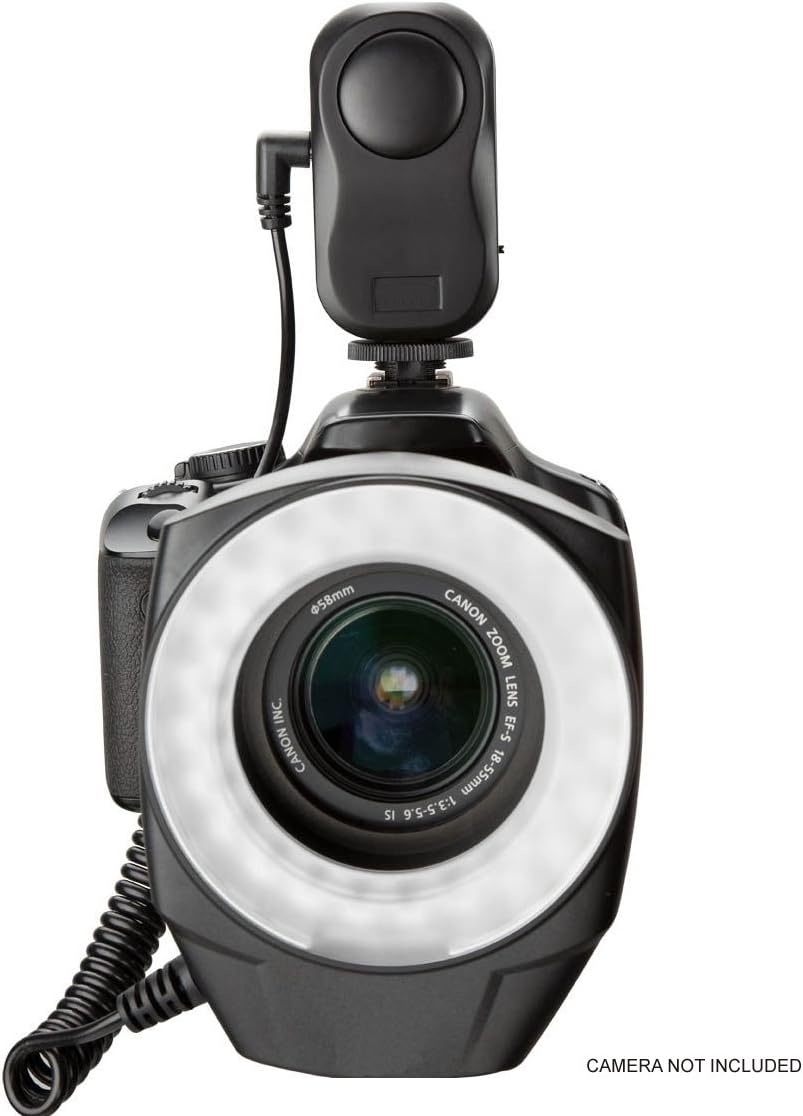 Dual Macro LED Ring Light/Flash for All Panasonic Lumix Cameras (Includes Necessary Adapters/Rings for Mounting)…