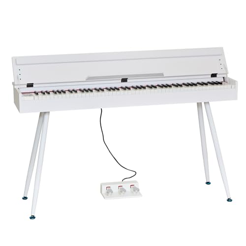 Digital Piano 88 Key Weighted Keyboard,Full-Size Desk Progressive Hammer-Action Electric Piano For Beginners, With Sheet Music Stand, Pedal