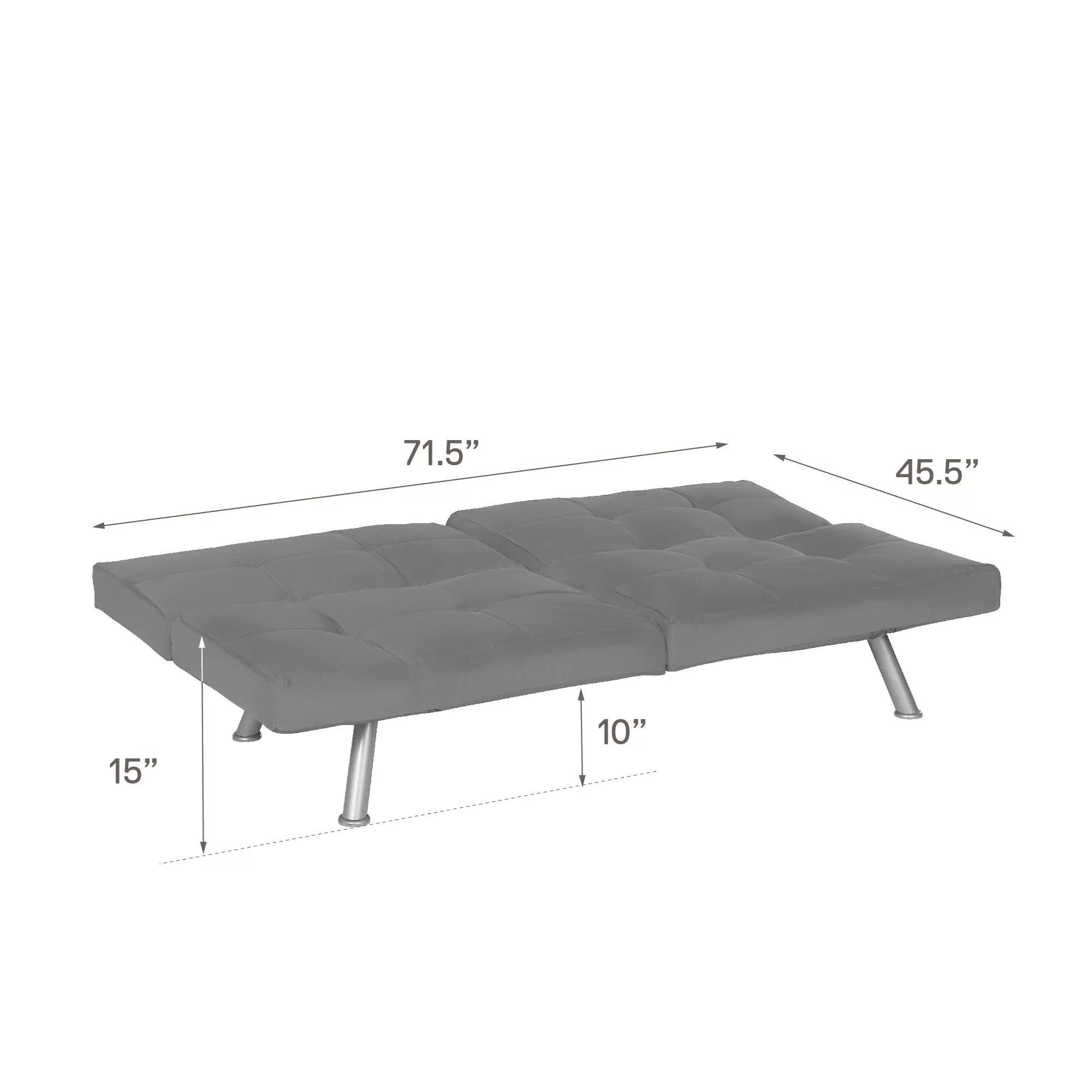 DHP Contempo Futon, Charcoal