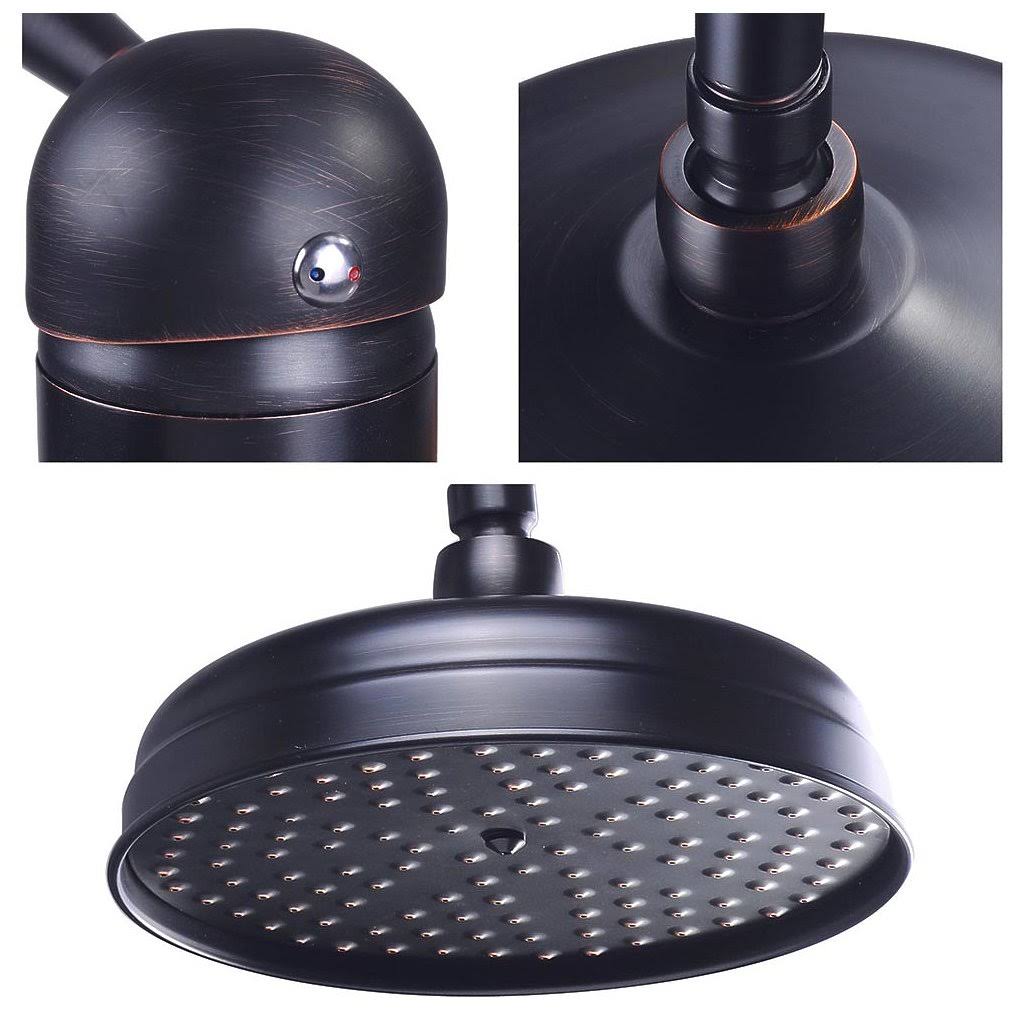 Yescom 12-1/2 inch Wall Mounted Shower Head Rainfall Faucet Tub Bathroom Bath Lavatory (Cupc Certified)