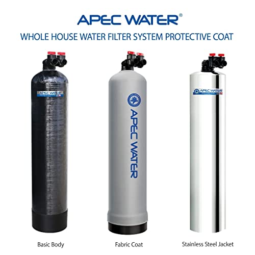 APEC Water Systems GREEN-CARBON-10-FG Premium Whole House Water Filter System Up to 1,000K Gallon, Removes Chlorine, Chloramine