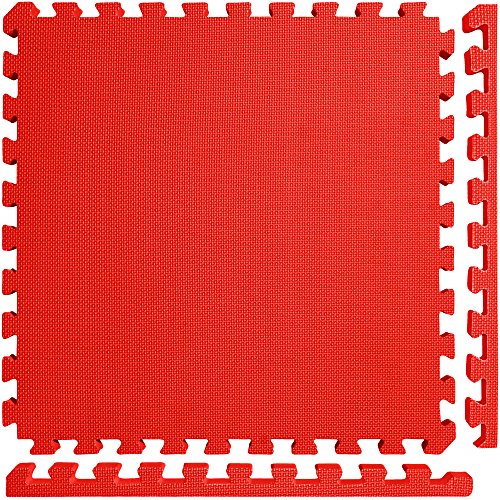 Meister X-THICK 1.5" Interlocking EVA Foam Mats - 2X Cushion for Wrestling, MMA Takedowns & Gymnastics - 2'x2' Tiles