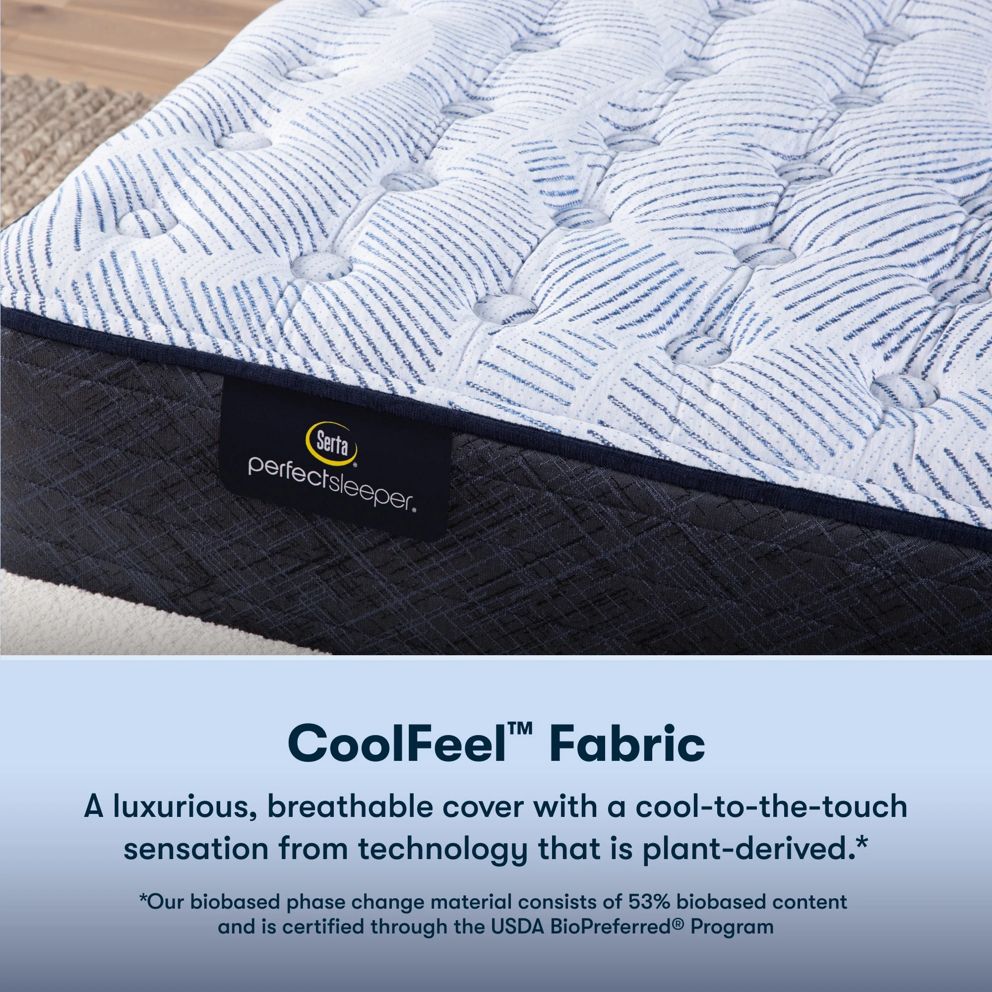 Serta Perfect Sleeper Nurture Night 13.5" Medium Mattress -Twin XL - Innerspring; Fiberglass-Free