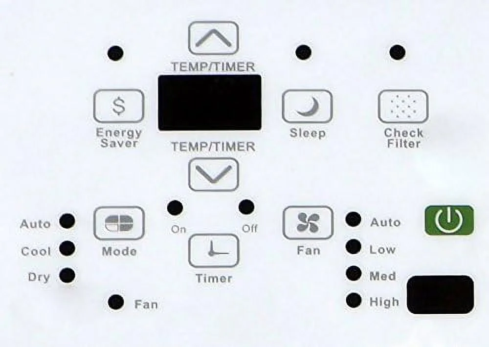 115V Electronic Through The Wall Air Conditioner, 5-15P/110