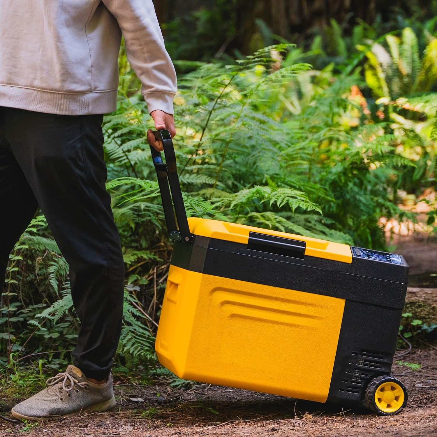 Newair 25 Qt. Portable Electric Cooler, 12v Car Mini Fridge, Hard Lunch Box for Jobsite, Workshop