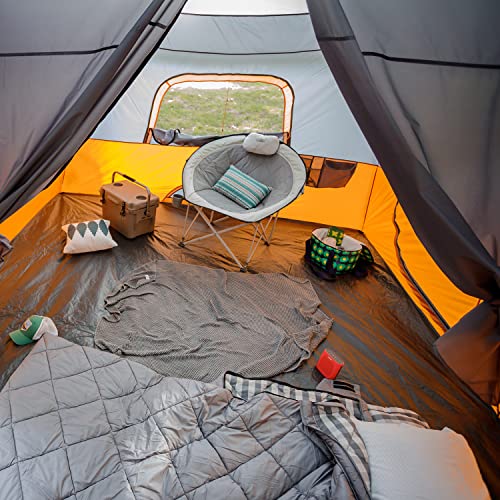 CORE Tent for Family Camping | 10 Person / 11 Person / 12 Person Large Multi Room Cabin Tents for Car Camping & Outdoor Adventures