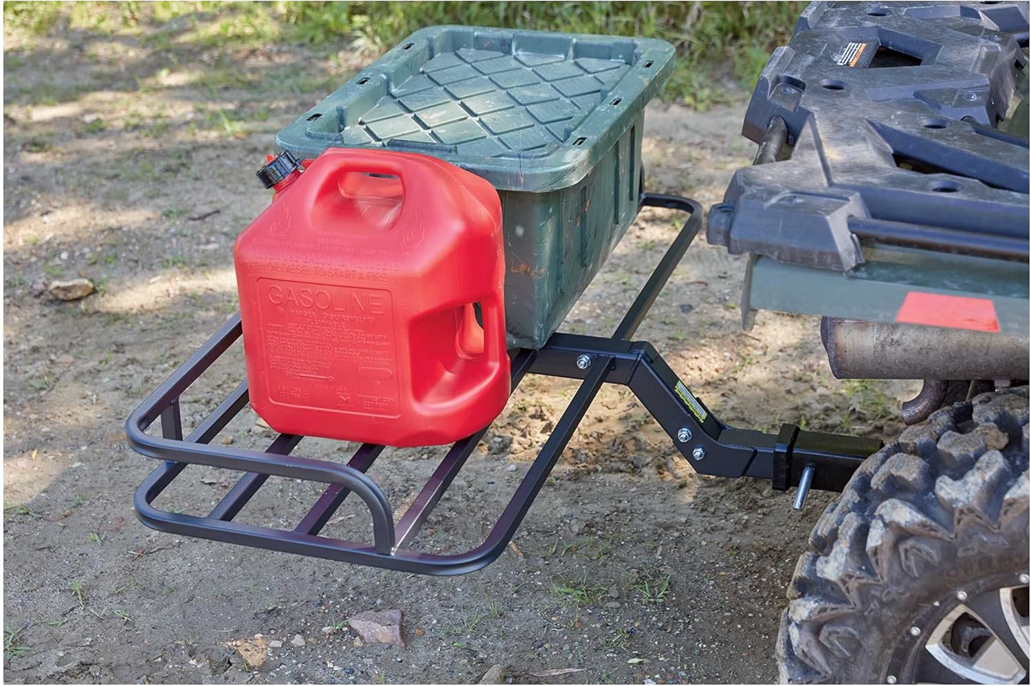 Guide Gear ATV Hitch Cargo Carrier Rack Mount, 300 lb Capacity, Heavy-Duty Steel, 48 l. x 19.25 w. x 4.75 h
