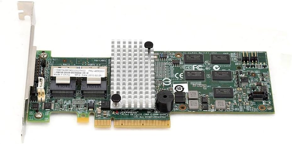 SATA/SAS Array Card PCI-E X8 6Gb/s Internal 6 Gbps SAS/SATA Ports Controller RAID Card for LSI 9260-8i /IBM M5015 46M0851 Pack of 2