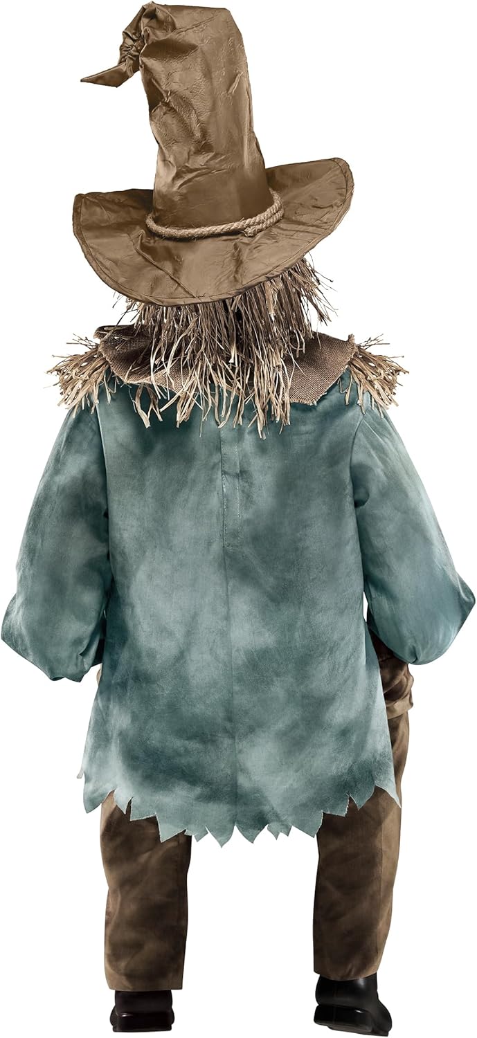 Spirit Halloween 4.5 Ft Scary Sitting Scarecrow Animatronic | Decorations | Animated | Pop-up Motion | Scarecrow Prop
