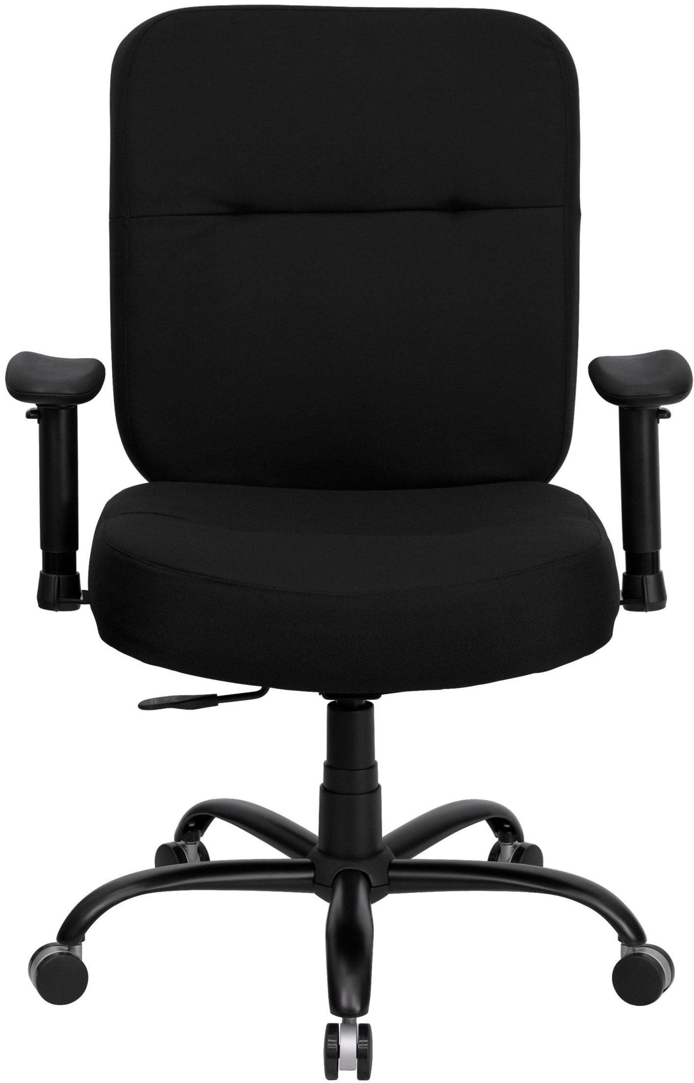 Hercules Series 400 lb. Capacity Big u0026 Tall Black Fabric Office Chair with Arms