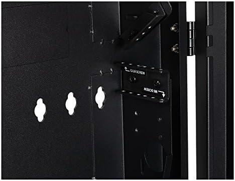 NavePoint 2U Low Profile Vertical Wall Mount Enclosure 20 Inch Switch Depth Patch Panel Cabinet Black