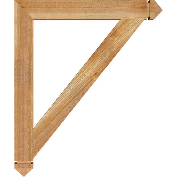4x22W x 32x22D x 38x22H Traditional Arts u0026 Crafts Rough Sawn BRACKET, Western Red Cedar