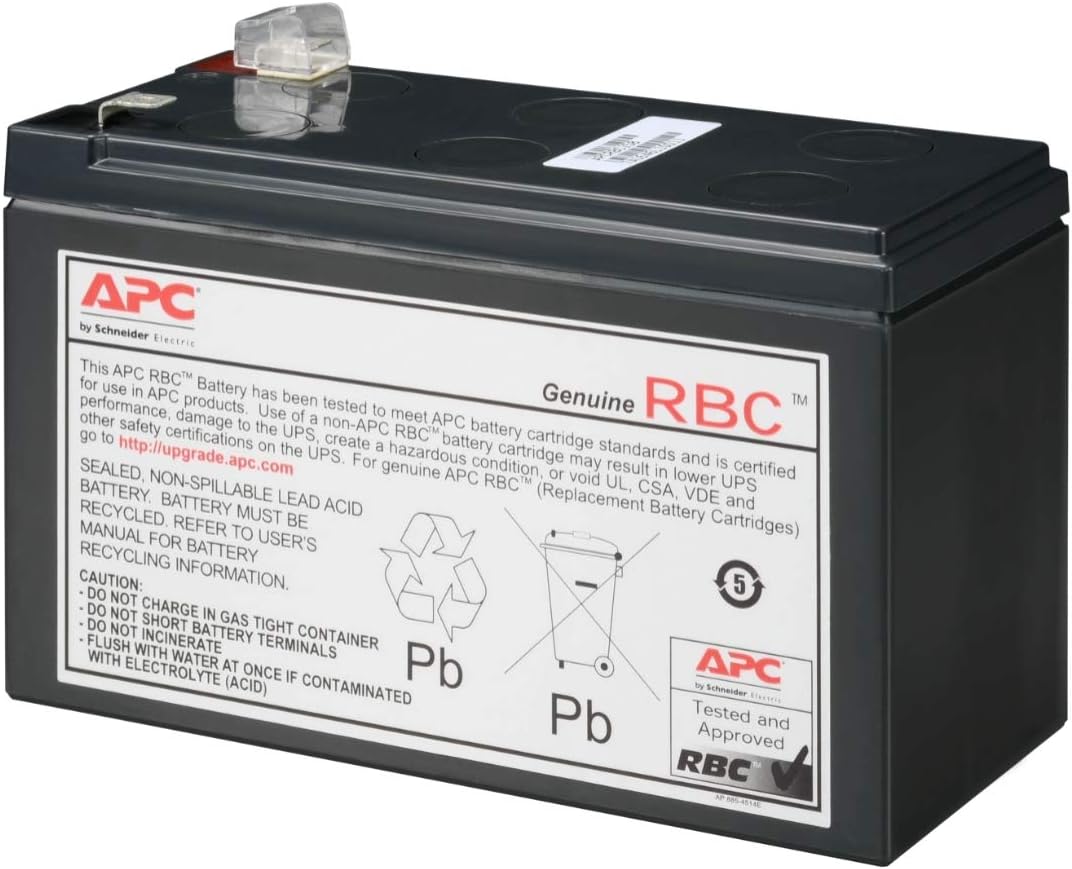 APC UPS Battery Replacement, APCRBC124, for APC UPS Models BX1500M, BR1500G, BR1300G, SMC1000-2U, SMC1000-2UC, BR1500GI, BX1500G, SMC1000-2U