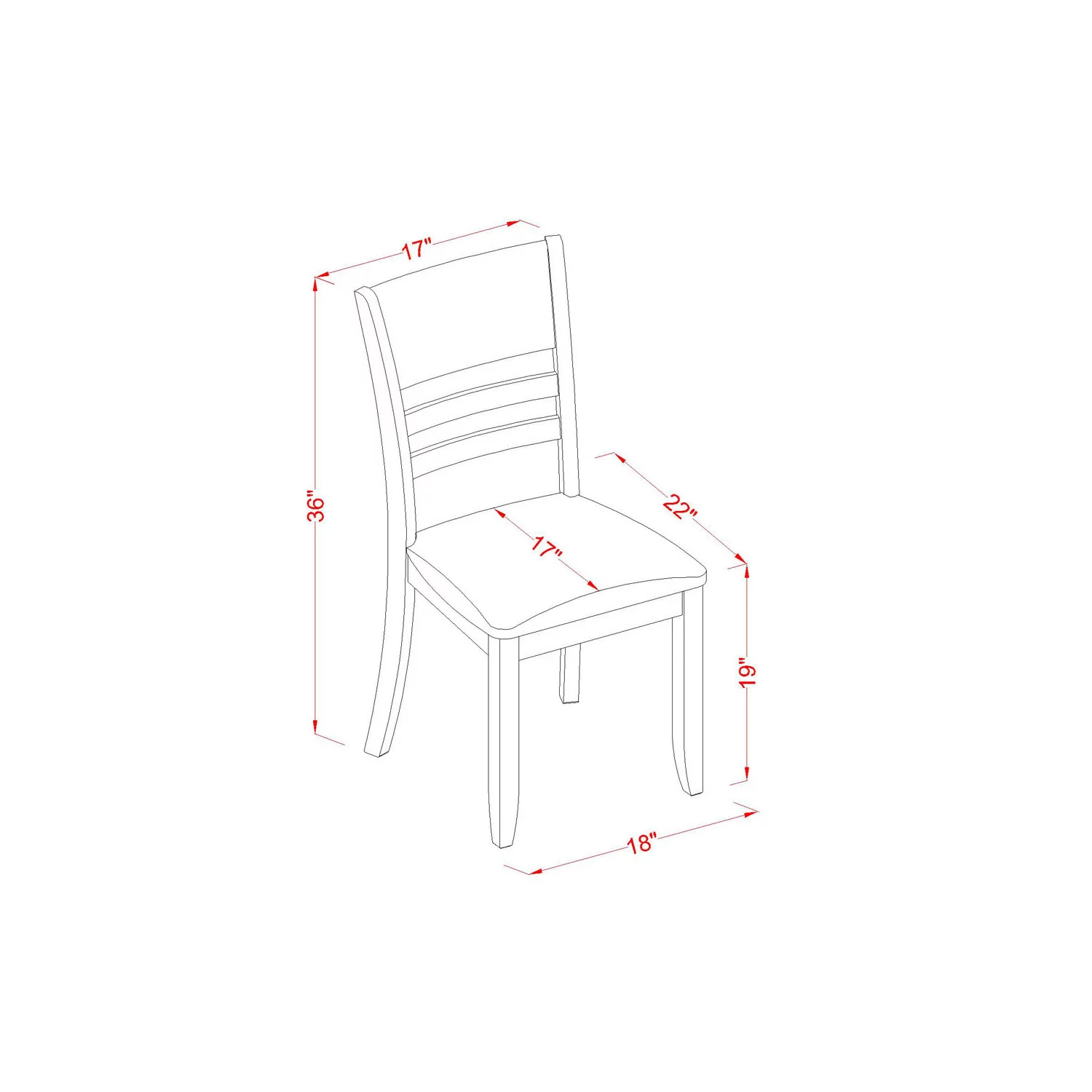 East West Furniture  7 Piece Formal Dining Room Set-Dinette Table and 6 Dining Room Chairs