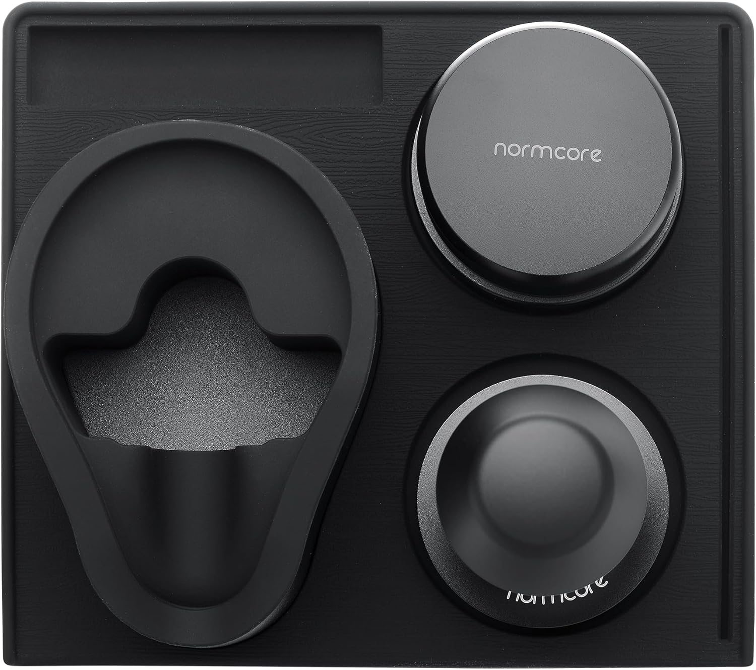 Normcore 58.5mm 7-in-1 Barista Kit: Coffee Tamper, Distributor Tool, WDT with Stand, Dosing funnel, Puck Screen Set, Compact Tamping Mat