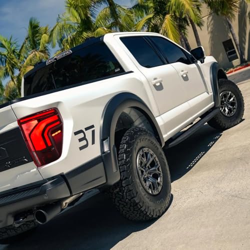 Tail Lights for Ford F150 2021-2025 LED Upgrade Option with Startup Animation Sequential Turn Signal (SMOKE)
